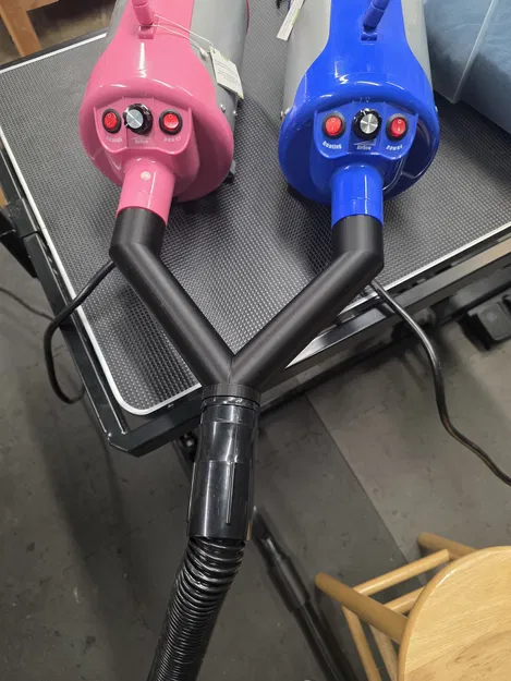 Adapter chia chữ Y 2-đầu vào 1-đầu ra cho ống máy sấy thú cưng - Image 4