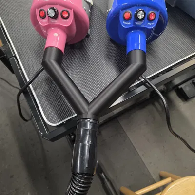 Adapter chia chữ Y 2-đầu vào 1-đầu ra cho ống máy sấy thú cưng