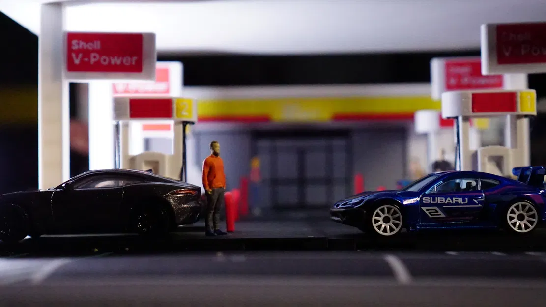 Bộ Mô Hình Trạm Xăng Shell - Diorama Tỷ Lệ 1:64 - Image 21
