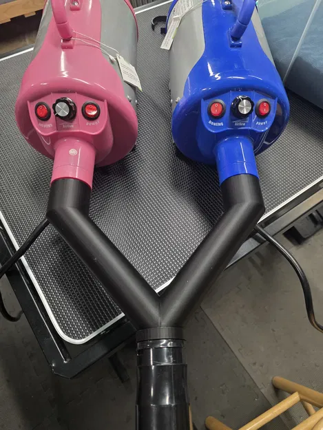 Adapter chia chữ Y 2-đầu vào 1-đầu ra cho ống máy sấy thú cưng - Image 5