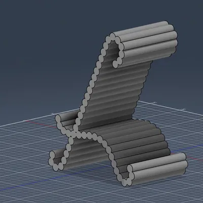 Kệ Đỡ Điện Thoại Vân Gân Hiện Đại (Modern Ribbed Phone Stand)