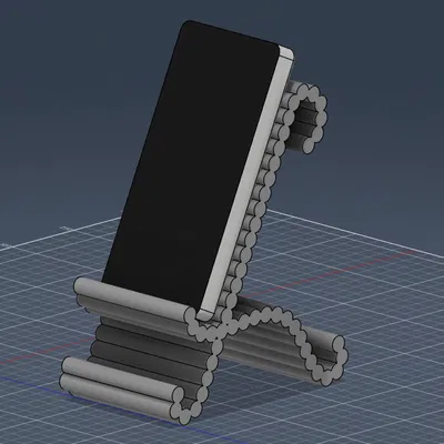 Kệ Đỡ Điện Thoại Vân Gân Hiện Đại (Modern Ribbed Phone Stand)