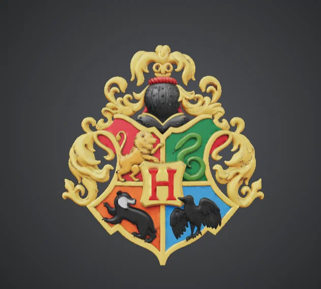 Huy Hiệu Gia Tộc Fantasy Heraldic – Biểu Tượng Trang Trí Treo Tường - Image 1