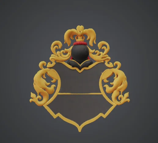 Huy Hiệu Gia Tộc Fantasy Heraldic – Biểu Tượng Trang Trí Treo Tường - Image 3