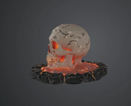 Cổng Sọ Dung Nham – Vòng Nghi Lễ Tử Linh Rực Lửa (Fantasy) - Image 3