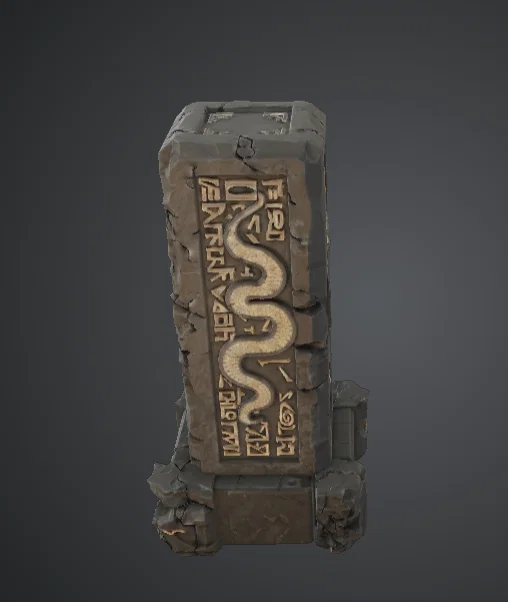 Cột Đá Rắn Cổ Xưa – Monolith Đá Rune Huyền Thuật - Image 2