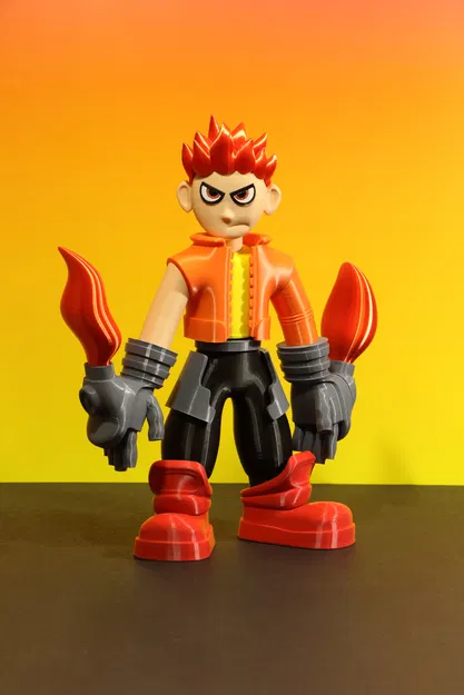 Fire Kid – Cậu nhóc bốc lửa với găng tay động cơ - Image 1