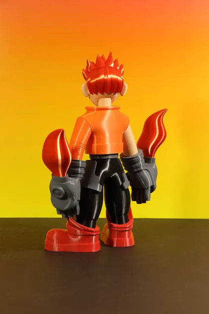 Fire Kid – Cậu nhóc bốc lửa với găng tay động cơ - Image 3