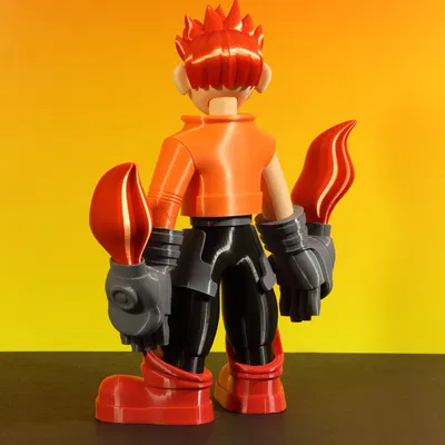 Fire Kid – Cậu nhóc bốc lửa với găng tay động cơ