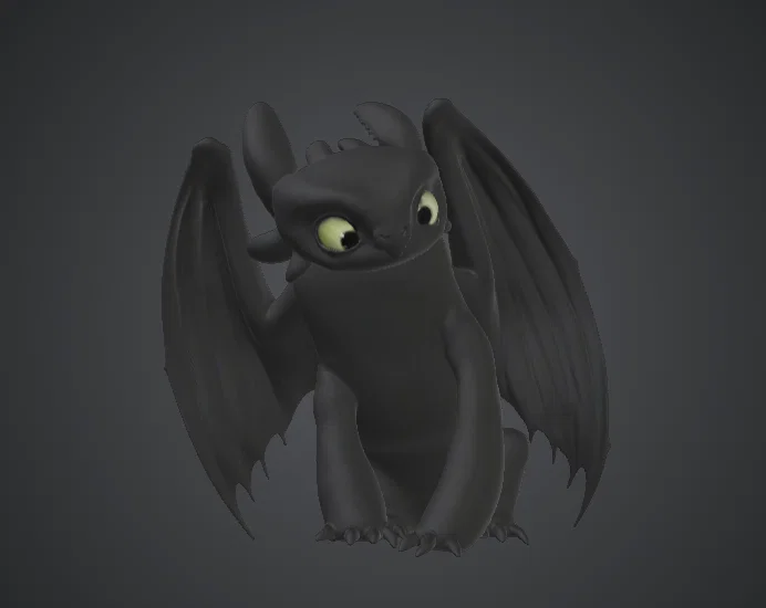 Mô hình Rồng Đêm Dễ Thương – Rồng Fantasy Cách Điệu - Image 1