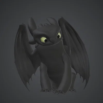 Mô hình Rồng Đêm Dễ Thương – Rồng Fantasy Cách Điệu