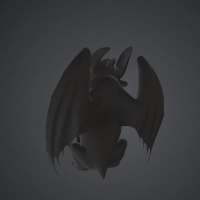 Mô hình Rồng Đêm Dễ Thương – Rồng Fantasy Cách Điệu