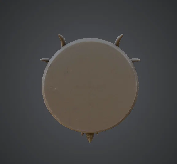 Huy Hiệu Tường Rồng – Phù Điêu Đầu Rồng Có Sừng Fantasy - Image 3