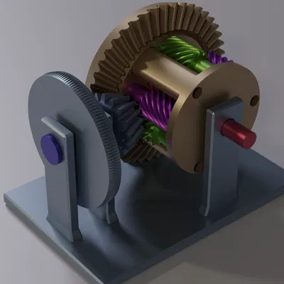 Torsen Differential Type 2 - kèm đế