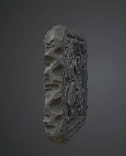 Gạch Đá Phù Điêu Rồng – Panel Tường Hộ Vệ Cổ Đại - Image 2