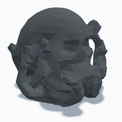 Hộp sọ Octo low poly