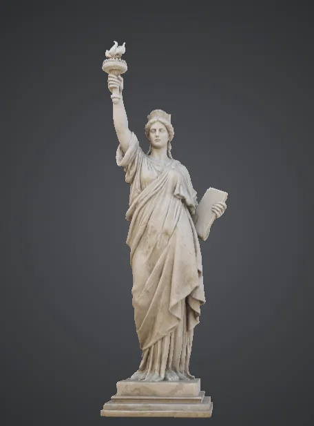 Tượng Liberty Goddess – Tượng Đài Cầm Đuốc Cổ Điển Trưng Bày - Image 1
