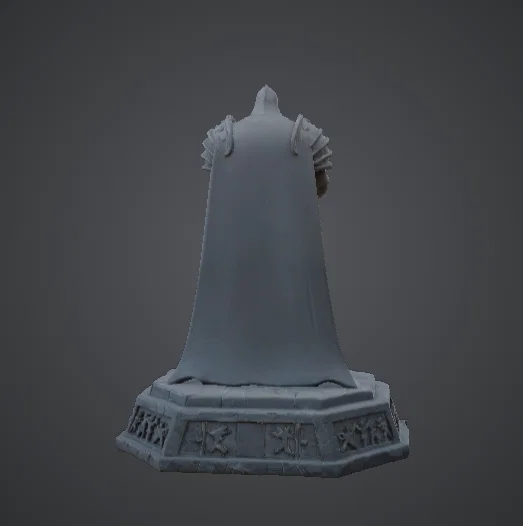 Tượng Vua Bọc Giáp – Quân Vương Chiến Binh Trung Cổ Fantasy - Image 3