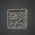 Phiến phù điêu Rồng & Tia Sét (Dragon Lightning Relief Tile) - Thumbnail 3
