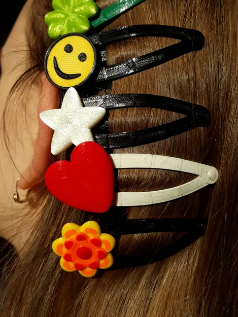 Kẹp tóc Snap (Snap hair clip) in 3D - Image 5