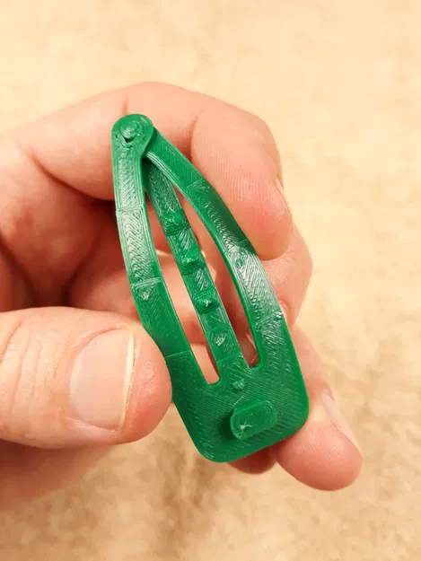 Kẹp tóc Snap (Snap hair clip) in 3D - Image 9