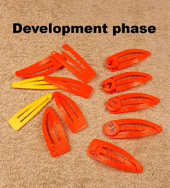 Kẹp tóc Snap (Snap hair clip) in 3D - Image 12