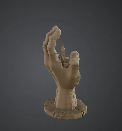 Bàn Tay Đá Khổng Lồ Nâng Thành Phố (Colossal Stone Hand Holding City) - Image 2