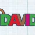 Thẻ tên David (David Name tag) - Thumbnail 2