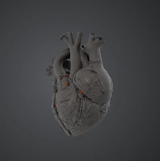Trái Tim Giải Phẫu Cơ Khí – Steampunk Cybernetic - Image 2
