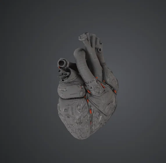 Trái Tim Giải Phẫu Cơ Khí – Steampunk Cybernetic - Image 3