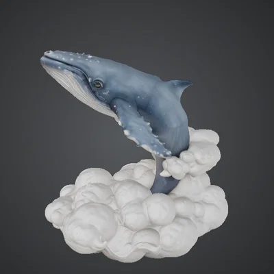 Tượng Cá Voi Nhảy Vọt (Breaching Whale) – Trưng Bày Động Vật Biển