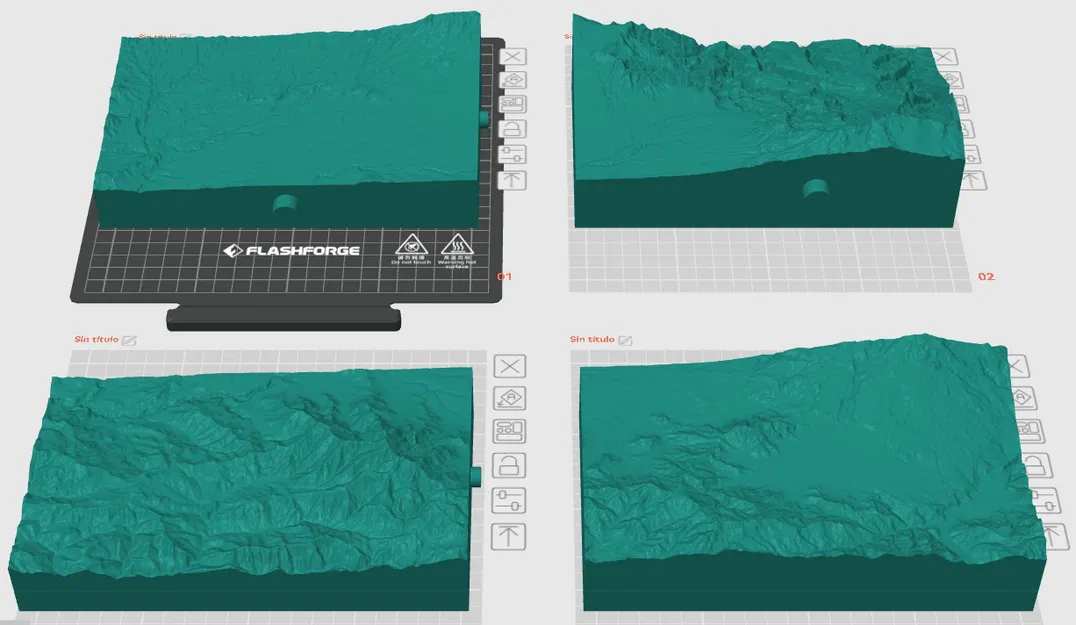 Gran Área Metropolitana (GAM) de Costa Rica – Mô hình địa hình 3D (4 mảnh) - Image 1