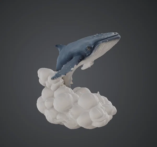 Tượng Cá Voi Nhảy Vọt (Breaching Whale) – Trưng Bày Động Vật Biển - Image 2