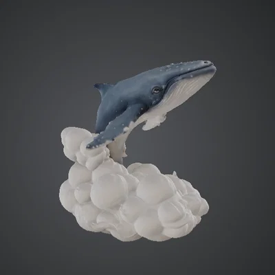 Tượng Cá Voi Nhảy Vọt (Breaching Whale) – Trưng Bày Động Vật Biển