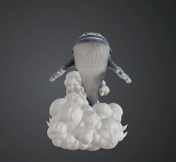 Tượng Cá Voi Nhảy Vọt (Breaching Whale) – Trưng Bày Động Vật Biển - Image 3