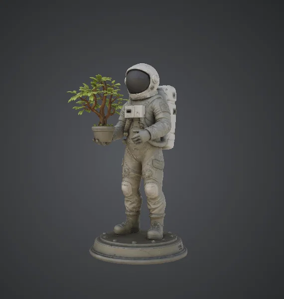 Phi hành gia ôm cây Bonsai – Người làm vườn ngoài không gian - Image 1