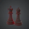 Vua & Tốt Cờ Vua Dung Nham Nứt Vỡ – Phong Cách Lava Fantasy - Thumbnail 3
