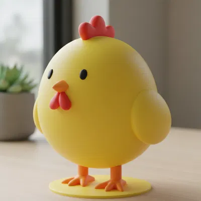 Mô hình Gà Con Mùa Xuân Phong Cách Cartoon