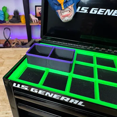 File Gridfinity cho Harbor Freight US General Mini Toolbox