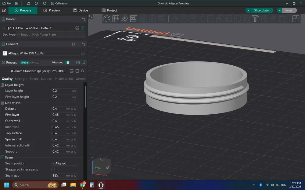 Jig ren nắp Cirkul (Cirkul Cap Thread Jig) - Image 1