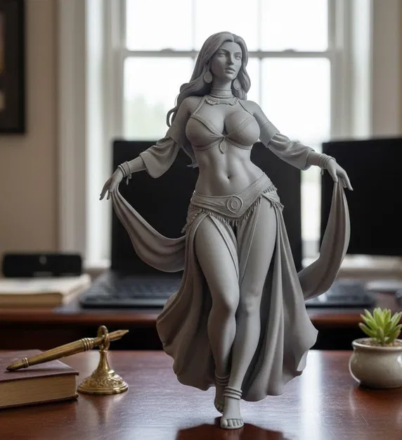 Cô gái Ả Rập gợi cảm ngực lớn đang múa bụng - Image 1