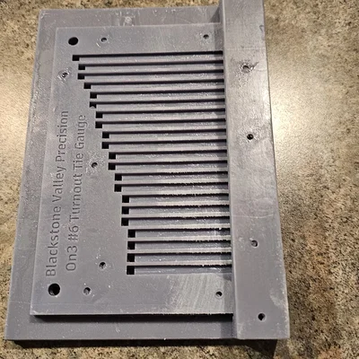 Jig cắt tie cho On3 & On30 #6 Turnout Tie Cutting Jig