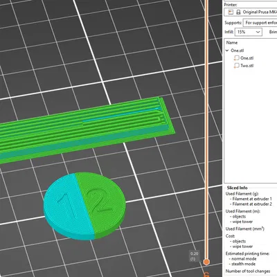 MMU Test Model Two Color Fast - Mẫu test 2 màu in nhanh