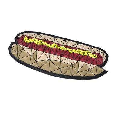 Hotdog Hình Học (Geometric Hotdog)