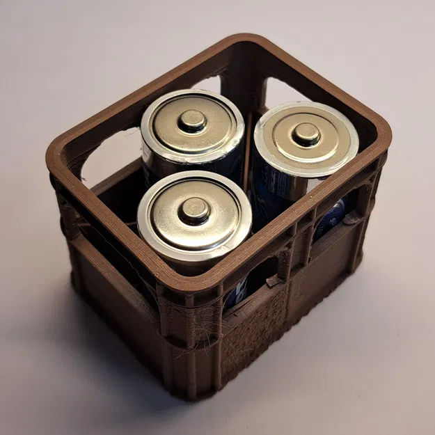 Khay giữ pin cho thùng bia – pin Baby (Creo, STEP) - Image 1