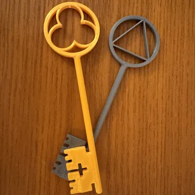 Bộ Chìa Khóa Vương Quốc – Trinity Keys & Đế Blank Remix (Treo tường/Quà/No Supports)