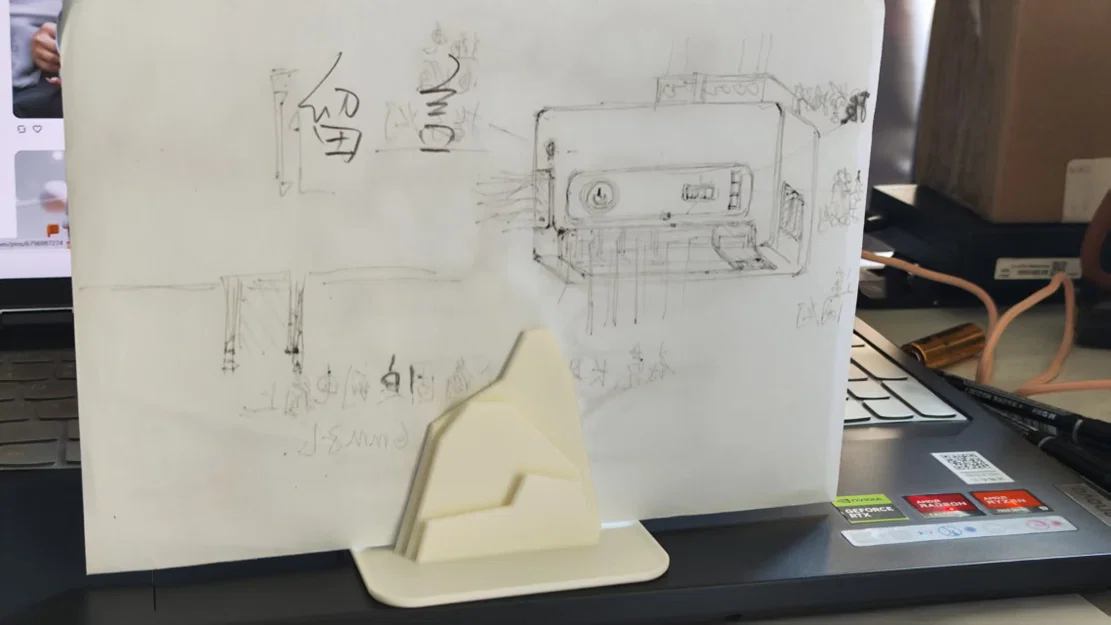 Kệ để note/ghi chú dáng núi cho văn phòng (note holder, message base) - Image 6