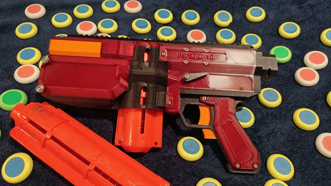 Paragon V2 – Nerf Vortex Flywheel Blaster chạy solenoid (bản remix) - Image 1