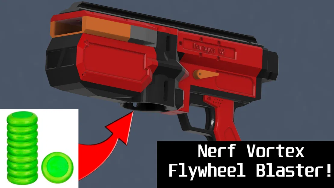 Paragon V2 – Nerf Vortex Flywheel Blaster chạy solenoid (bản remix) - Image 2