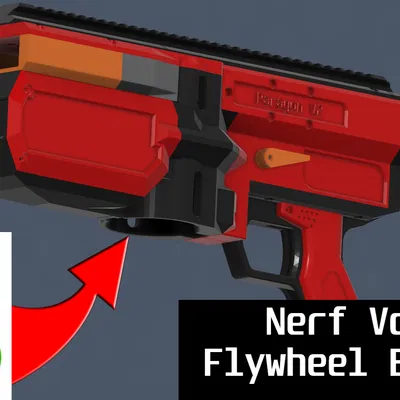 Paragon V2 – Nerf Vortex Flywheel Blaster chạy solenoid (bản remix)